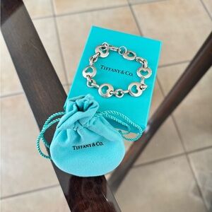 Tiffany & Co. Silver Heart Link Bracelet